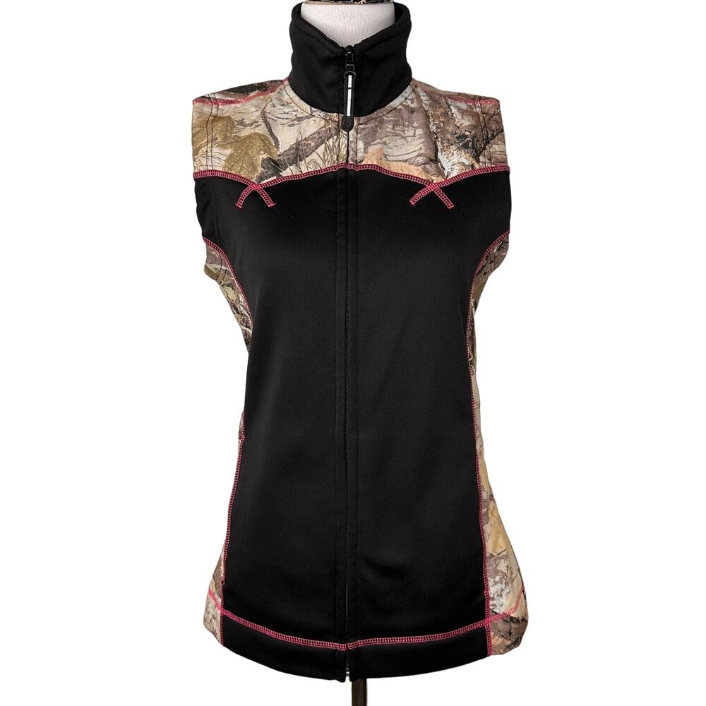 Roper Camo Zip Up Vest Size Small